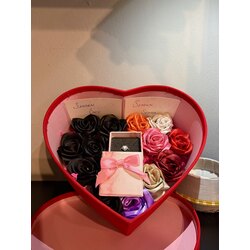Pandora Yüzüklü Senden Önce/Senden Sonra Gül Kutusu