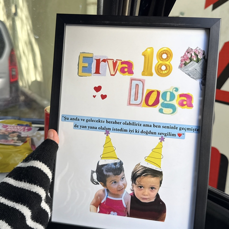 Kişiye Özel Çocukluk Tablosu Model 6