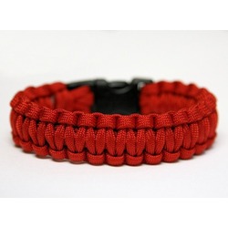 Kırmızı Paracord Hayat Kurtan Bileklik