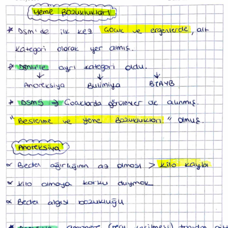 Psiko Patoloji Final Notları