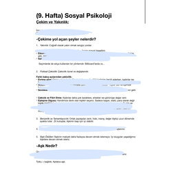 Sosyal Psikoloji Final Notları