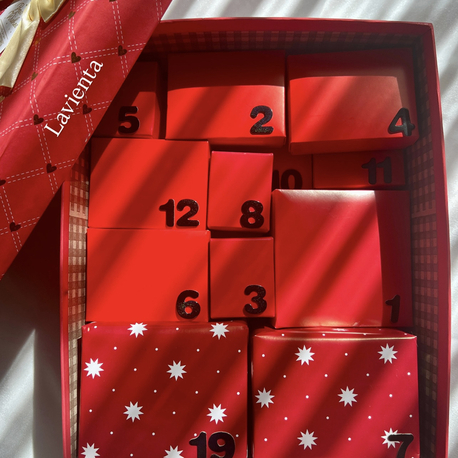 Kişiye Özel 24’lü Takı Advent Calendar Kutusu (İÇERİK AÇIKLAMADA) Kırmızı Kutu