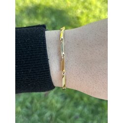 Erkek Gold 21 cm Uzunluğunda Çelik Bileklik