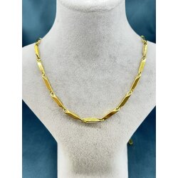 Erkek Gold 60 cm Uzunluğunda Çelik Zincir Kolye