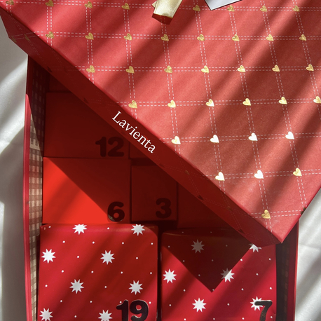 Kişiye Özel 6’lı Takı Advent Calendar Kutusu (İÇERİK AÇIKLAMADA) Kırmızı Kutu