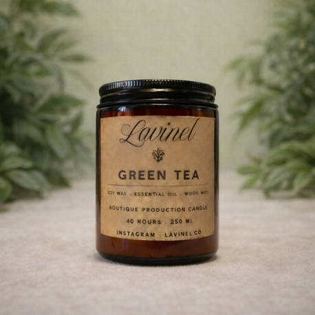 Green Tea Amber Kavanoz mum