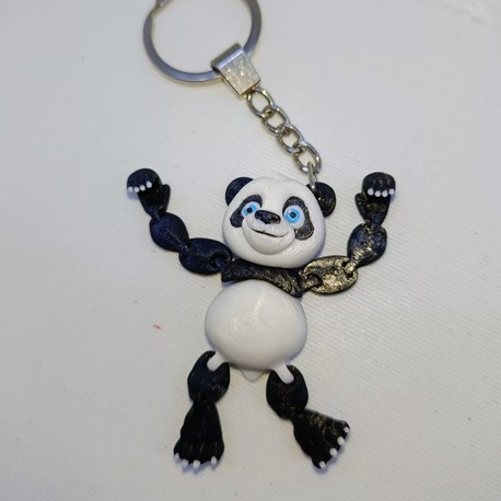 Hareketli Panda Anahtarlık