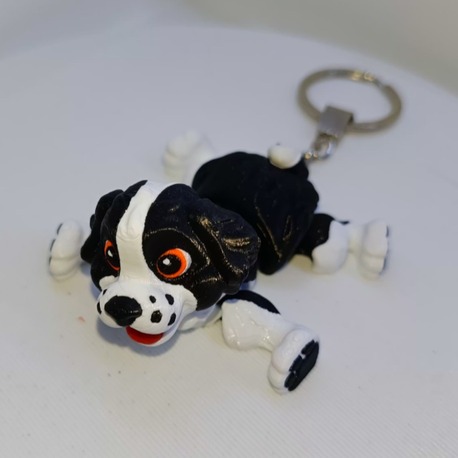  Hareketli Sevimli Köpek Anahtarlık