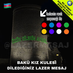 BAKÜ KIZ KULESİ DİLEDİĞİNİZ YAZI MONTAJ VİDEO