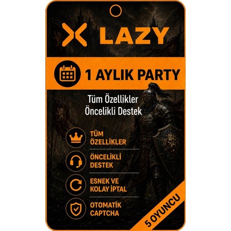 1 Aylık Party Key (5 Oyuncu)