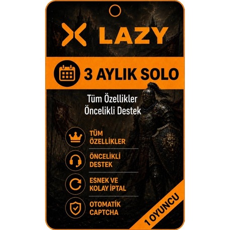 3 Aylık Solo Key (1 Oyuncu)