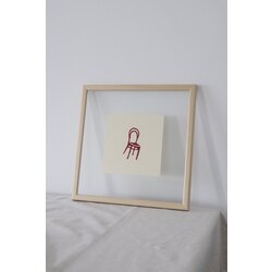 thonet chair ‘ linoleum print 