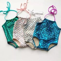 mermaid kız çocuk mayo