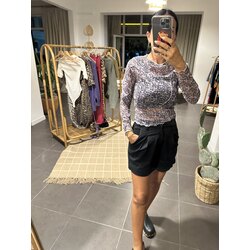 & O.S lilac tül kadin bluz