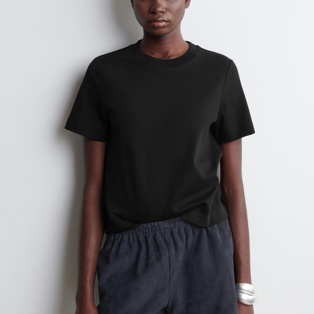 C.S siyah basic kadın Tshirt
