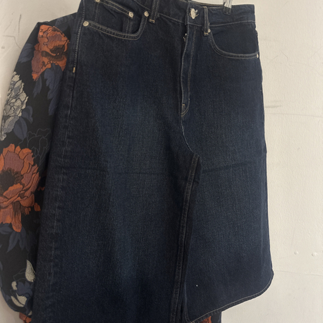 Zr dark indigo Kadin kot Bermuda sort