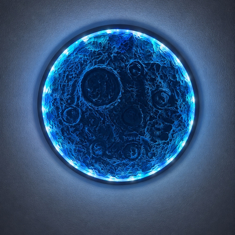 Renkli RGB Ledli Ay Tablo
