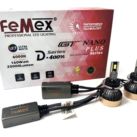 Femex GT Nano Plus D Serisi D1S LED Xenon 25000 Lümen 7545 CSP Chipset