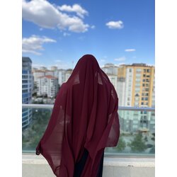 Bordo Suudi İpeği Şal