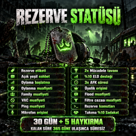 Rezerve Statüsü (30 Gün)