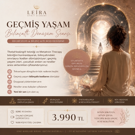 Regresyon & Bilinçaltı Dönüşüm Seansı (90 Dakika) ⭐