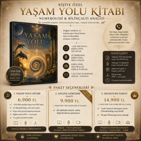  Yaşam Yolu Kitabı Kişiye Özel Kimlik & Potansiyel Analizi