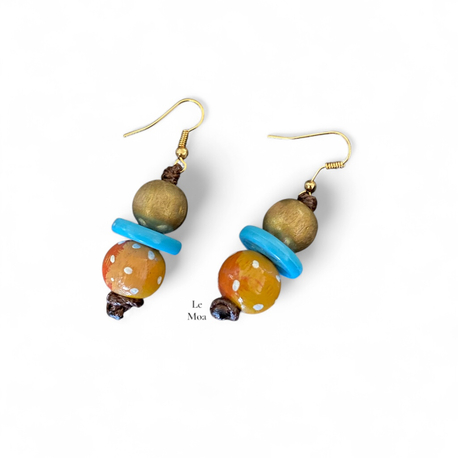 Van gogh sunflower no4 earring