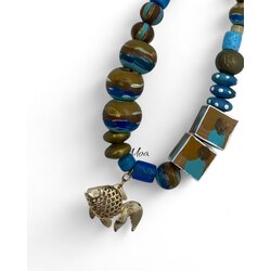 Wooden tales no3 Choker