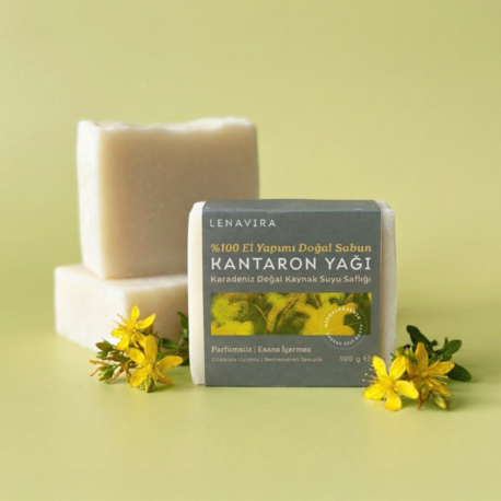 Sınırlı Sayıda Özel Seri⏳ Kantaron Yağlı Doğal Sabun (3'lü Paket) 