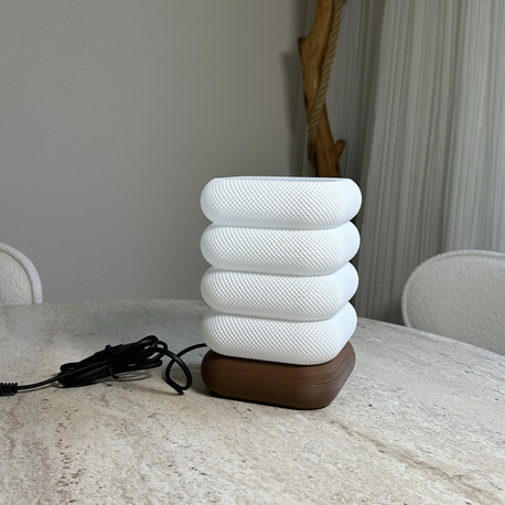 Modern Tasarım LED Masa Lambası | 3D Baskı Dekor Aydınlatma