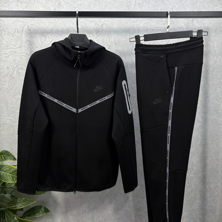 Reflektör Tech Fleece Siyah Eşofman Takımı