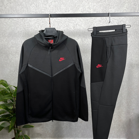 Tech Fleece Siyah Gri Eşofman Takımı