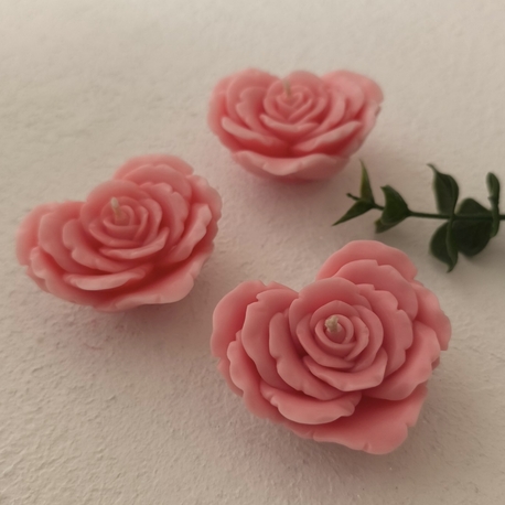 heart rose soy wax mum