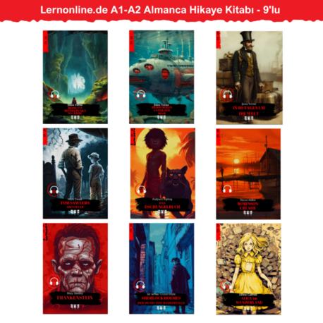 9'lu - Lernonline.de A1-A2 Almanca Hikaye Kitabı
