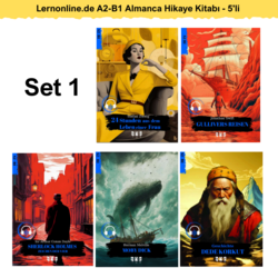 5'li - Lernonline.de A2-B1 Almanca Hikaye Kitabı