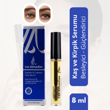 Kaş Kirpik Güçlendirici Serum – Biotin & Peptide Kompleksli | Dökülme Karşıtı 8 ml