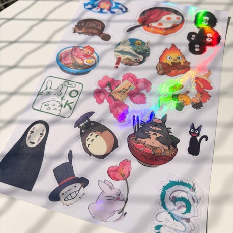 Studio Ghibli Hologram Sticker Seti 