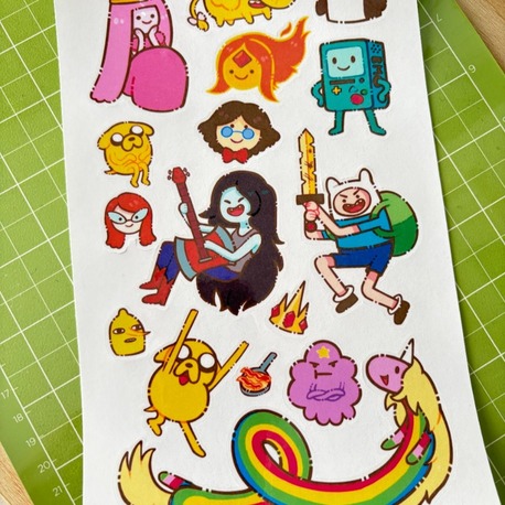 Nostaljik Cartoon Sticker Seti