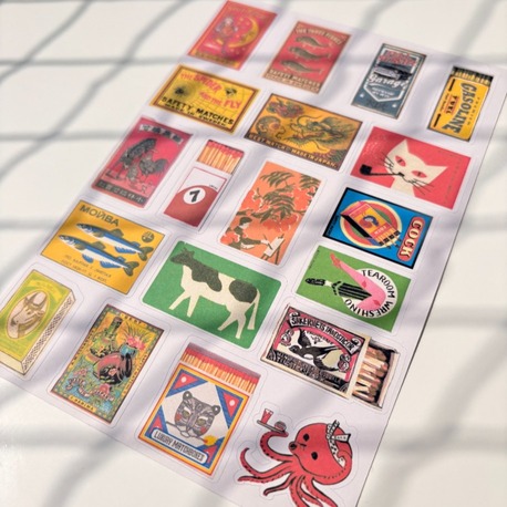 Japon Vintage Sticker Seti