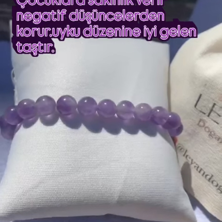 Ametist bileklik