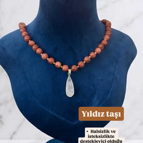 Yıldız taşı kolye