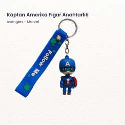 Marvel Kaptan Amerika Figür Anahtarlık