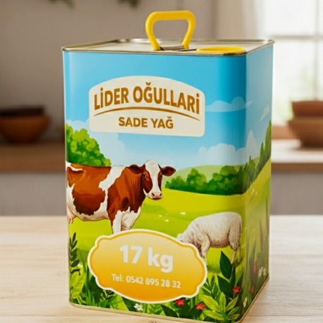 Lider Oğulları Sade İnek Yağı 17 KG