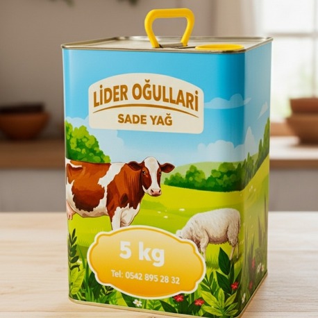 Lider Oğulları Sade İnek Yağı 5 KG