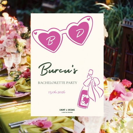 10 ADET Bachelorette Party Masa Kartı