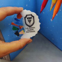 20 adet Karne Hatırası Epoksi Magnet