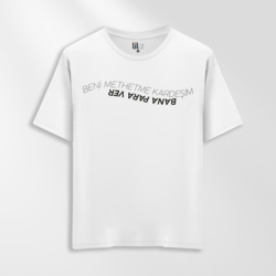 Unisex Oversize Bana Para Ver Tasarımlı T-Shirt