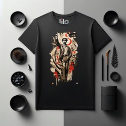 Erkek Oversize Adam Tasarımlı T-Shirt