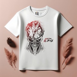 Unisex Oversize Your Time Is Done Tasarımlı T-Shirt