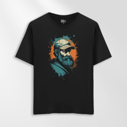 Unisex Oversize Sanatsal Filozof Tasarımlı T-Shirt